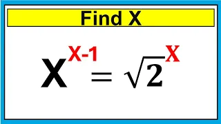 Nice Square Root Exponent Math Simplification |Find the Value of X|Math|Math Olympiad
