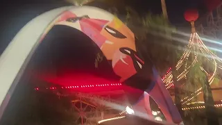 Incredicoaster: Night Plaza & Queue Walkthrough POV Roller Coaster, Disney California Adventure 2023