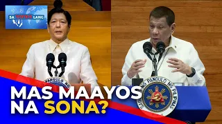 Kaibahan ng SONA ni PBBM at PRRD