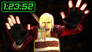 Devil May Cry 3 100% Speedrun World Record in 1:23:52 | CAKE | Normal