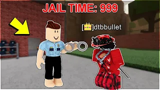 ARRESTING MODS in Roblox Da Hood (they got mad)