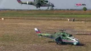 Two Mil Mi-24 destoyed imaginary enemy at RusJet Masters 2014