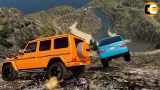 GTA 4 Cliff Drops Crashes with Real Cars mods #41 | Odycrash