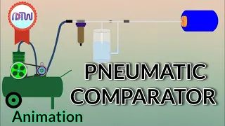 PNEUMATIC COMPARATOR (Easy Understanding) : Construction and working of pneumatic comparator.