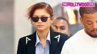 Zendaya Goes Shopping With Her Entourage At Rick Owens & Acne Studios In New York, NY