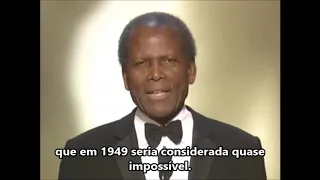 Sidney Poitier recebe Oscar honorário (LEGENDADO)