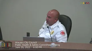 Wausau City Council Public Health & Safety Committee Meeting - 6/20/22