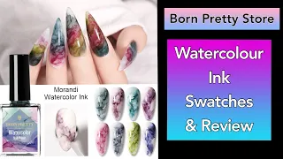 Watercolour Inks Review & Swatches || Born Pretty || 20% Discount Code MMX20