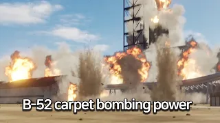 B-52 Carpet Bombing Power Video : DCS World