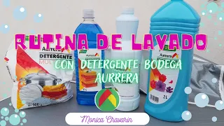 Rutina de Lavado 👕👖🧦🩲🪣🧼🧽 Poniendo a Prueba Detergente BODEGA AURRERA 🧽🧼