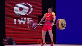 Kang Yue (75) - 158kg Clean @ 2015 Senior World Championships