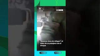 Pasajero grabó el momento posterior al impacto de los trenes en Palermo