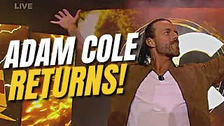 Adam Cole RETURNS AT AEW DYNAMITE 1/11/23