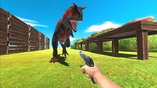 FPS Avatar Rescues Teammates in Jurassic World - Animal Revolt Battle Simulator