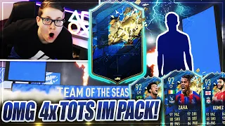 FIFA 20: OMG BEAST TOTS IM PACK! 4x TEAM OF THE SEASON SO FAR im PACK OPENING 😱😱