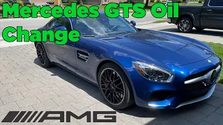 Changing my $100,000 Mercedes GTS oil at home!