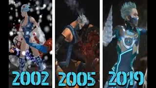 Mortal Kombat | all Frost Fatalities & Victory Poses [2002-2019 Evolution]