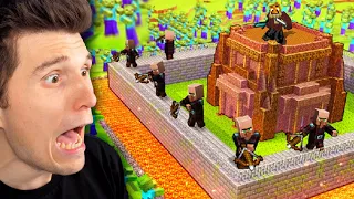 1000 ZOMBIES gegen mein Minecraft Dorf...