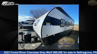 Eye-catching 2023 Forest River Cherokee Grey Wolf Travel Trailer RV For Sale in Selinsgrove, PA