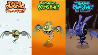 ALL Dawn of Fire Vs My Singing Monsters Vs The Lost Landscapes Redesign Comparisons ~ MSM