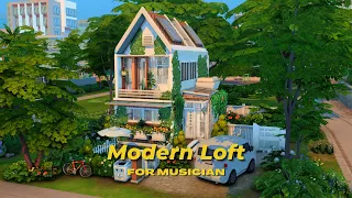 Rumah Modern Untuk Seorang Musisi 🎤 | The Sims 4 Indonesia Speed Build