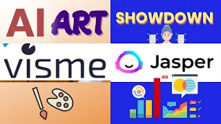 Jasper Art vs. Visme: AI Art Generation for Marketers Showdown!