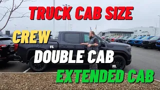 Truck cab sizes: Crew vs. Double cab vs. Extended cab. What is the difference?