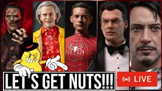 LET'S GET NUTS!!! *LIVE* HEAD SCULPTS | HOT TOYS NEWS | EXO-6 | THIRD PARTY HITS OR MISSES & MORE!