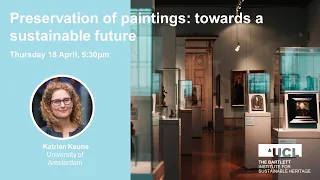 Preservation of paintings: towards a sustainable future