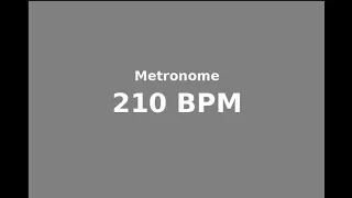 metronome 210 bpm