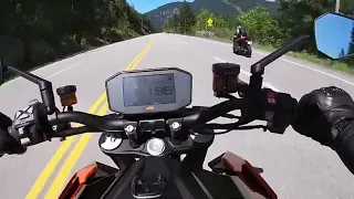 KTM Super Duke 1290R Canyon Run,Wheelies,and high speed Corners(Bike Vlogs)