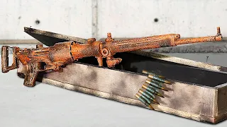 ShKAS | Old Rusty Machine Gun Restoration