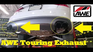 AWE TOURING EDITION EXHAUST with NON-RESONATED DOWNIPIPES Install on Audi S5 | B8.5 V6 Supercharged