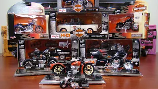 Maisto Harley-Davidson Trucks/ Motor Cycles and Car