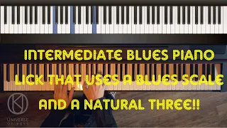 Intermediate Blues Piano  Lick That Works Great In Boogie Woogie Solos!