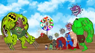 Evolution of Wrong Heads & Team Hulk, Spiderman, Superman: What is an Energy Transformation? - FUNNY