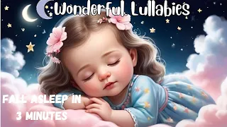 Lullaby Relaxing Music 🌜 Sleep Instantly Within 3 Minutes, Bedtime Lullabies, Baby Sleep Music☄️✨