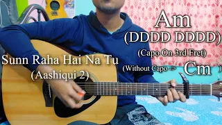 Sunn Raha Hai Na Tu | Aashiqui 2 | Easy Guitar Chords Lesson+Cover, Strumming Pattern, Progressions.