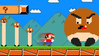 Cat Mario: Super Mario Bros. but Mario jumps on turns into is Custom Size