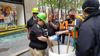 Aftermath of a second-straight night of looting midtown New York City June 2nd 2020