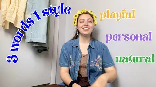 trying the 3 word personal style method for SPRING | playful, personal, natural outfits