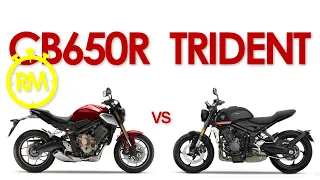 Triumph TRIDENT  vs  Honda CB650R  [QuickTest#5]