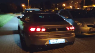 New Peugeot 508 2019 GT New LED Animated Lights In the Nighttime