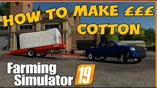 farming simulator 19 How to make £££ Selling Cotton field 8 Ravenport fs19 how to plant cotton
