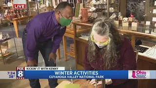 Kenny's exploring trails in the Cuyahoga Valley National Park