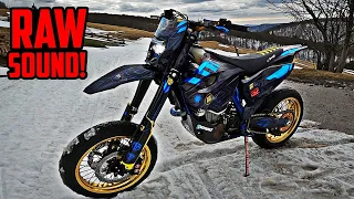 Husqvarna 501 in the mountains | SOUND + WHEELIES