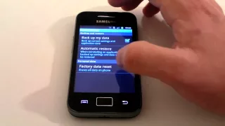 "How To".. Factory Reset - Samsung Galaxy Ace