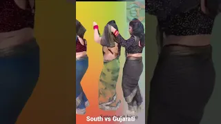 South vs Gujarati dance|pushpa dance|મમતા સોનીની entry #short gujrati #surveertld
