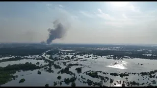 Затоплені Олешки після підриву Каховської ГЕС