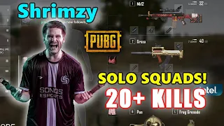 Soniqs Shrimzy - 20+ KILLS - GROZA + MK12 - SOLO SQUADS! - PUBG